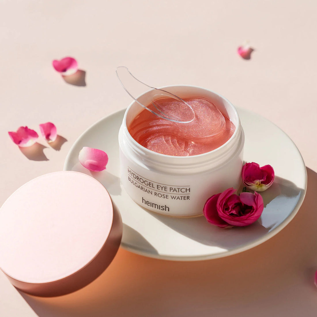 Heimish Bulgarian Rose Hydrogel Eye Patch embalagem 60 unidades. Disponível na Glowthie – loja de cosmética coreana em Portugal.