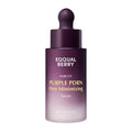 Frasco do sérum EQQUALBERRY Purple PDRN Pore Minimizing Serum Glowthie sobre fundo branco, Loja de Cosmética Coreana em Portugal