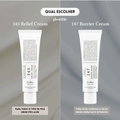 Dois tubos de creme coreano Dr. Althea, 345 Relief Cream para pele pós-acne e 147 Barrier Cream para hidratação intensiva de peles normais a secas.