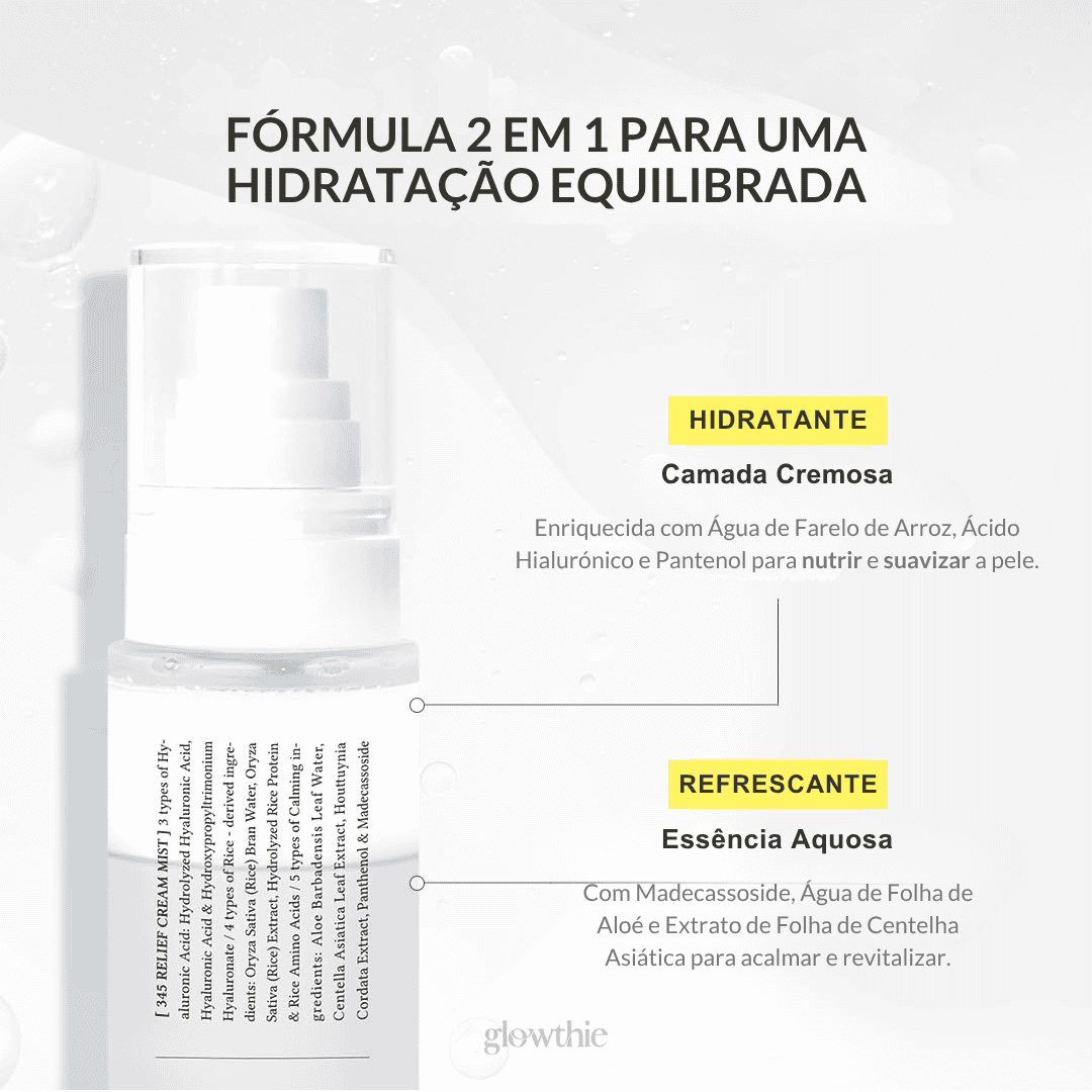 Bruma facial formula 2 em 1 para pele sensível e equilibrada — Glowthie Loja de Cosmética Coreana em Portugal