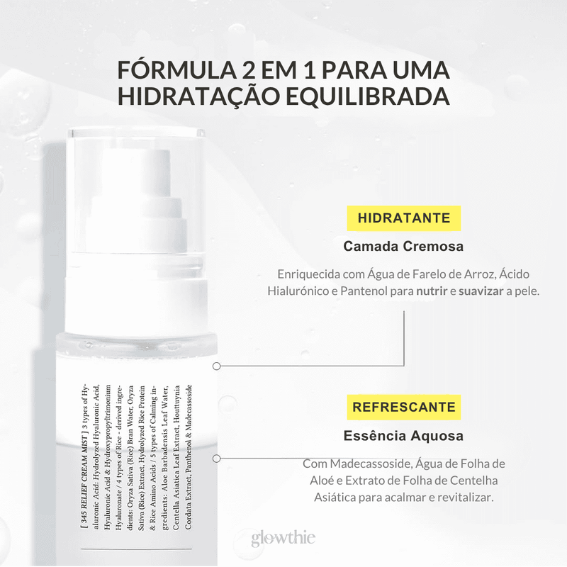 Bruma facial formula 2 em 1 para pele sensível e equilibrada — Glowthie Loja de Cosmética Coreana em Portugal