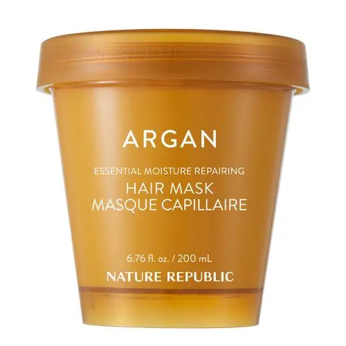 Argan Essential Moisture Repairing Hair Mask Nature Republic  Glowthie