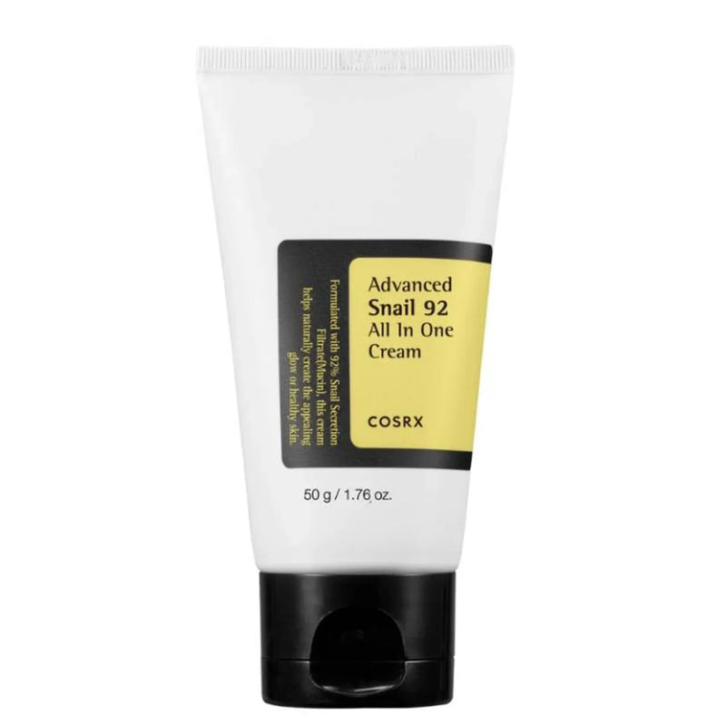 Creme facial coreano Advanced Snail 92 All In One Cream da COSRX em bisnaga 50g.