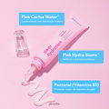 Ingredientes principais: Água de Cacto Rosa e Pink Biome™