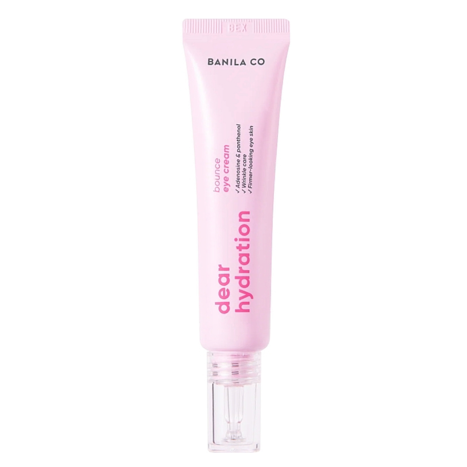 Textura leve e sedosa do creme Banila Co Dear Hydration Bounce Eye Cream.
