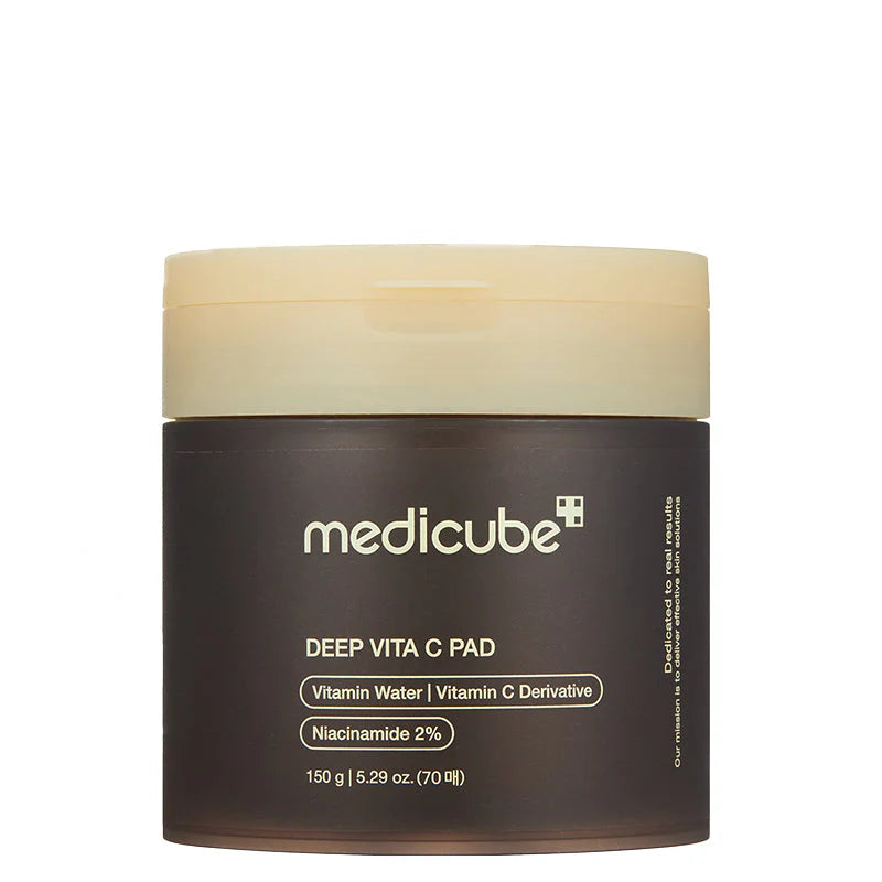Pads vitaminados Medicube Deep Vita C – clareiam manchas, uniformizam o tom e iluminam com Glowthie
