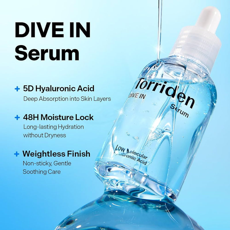 Dive-in Low Molecular Hyaluronic Acid Serum - torriden - beneficios do serum hidratante