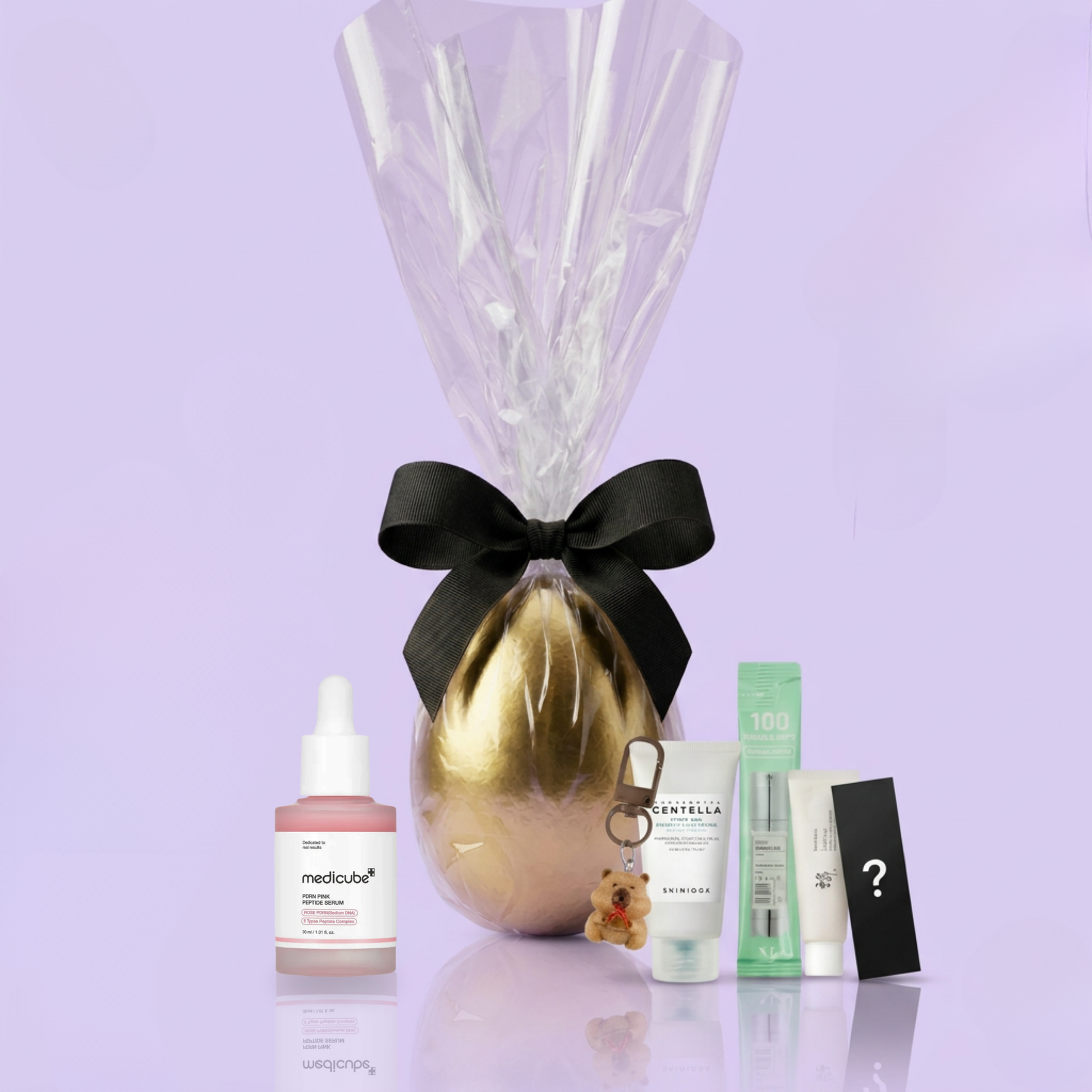 Golden Egg - PDRN Pink Peptide - Medicube Glowthie  Glowthie - ovo da pascoa da glowthie portugal com k beauty exclusiva