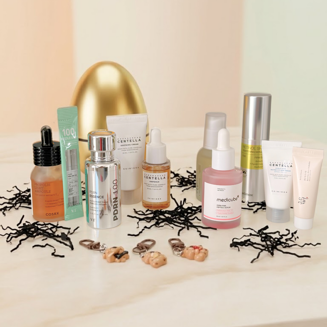 Golden Egg - PDRN Pink Peptide - Medicube Glowthie  Glowthie - ovo da pascoa da glowthie portugal com k beauty exclusiva