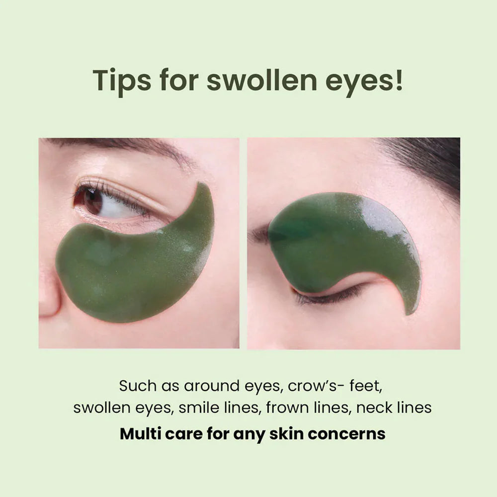 Olhos mais suaves e iluminados após uso do patch Heimish. Disponível na Glowthie – loja de cosmética coreana em Portugal