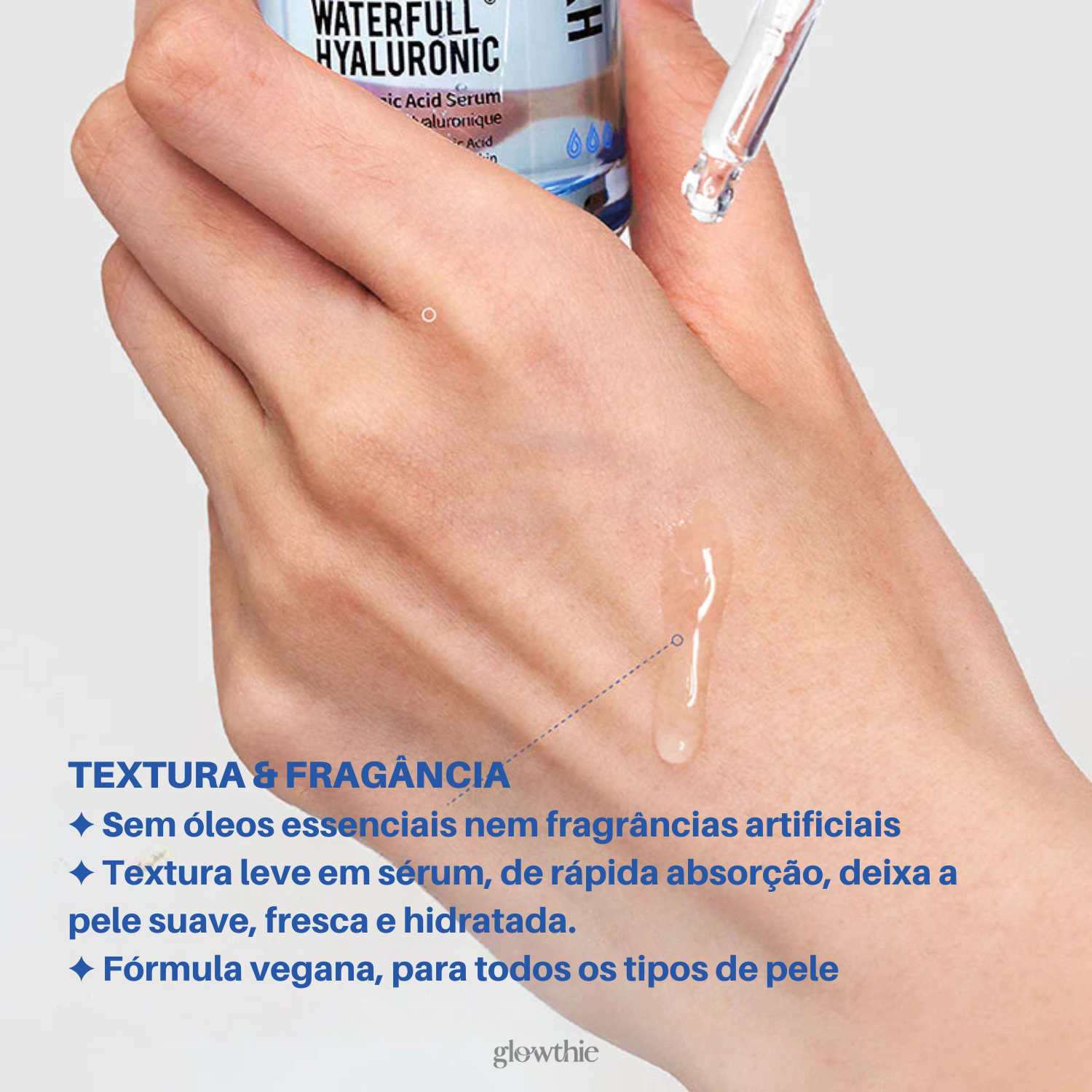 Sérum coreano com ácido hialurónico + ceramida NP. Glowthie oferece autenticidade e entrega em Portugal