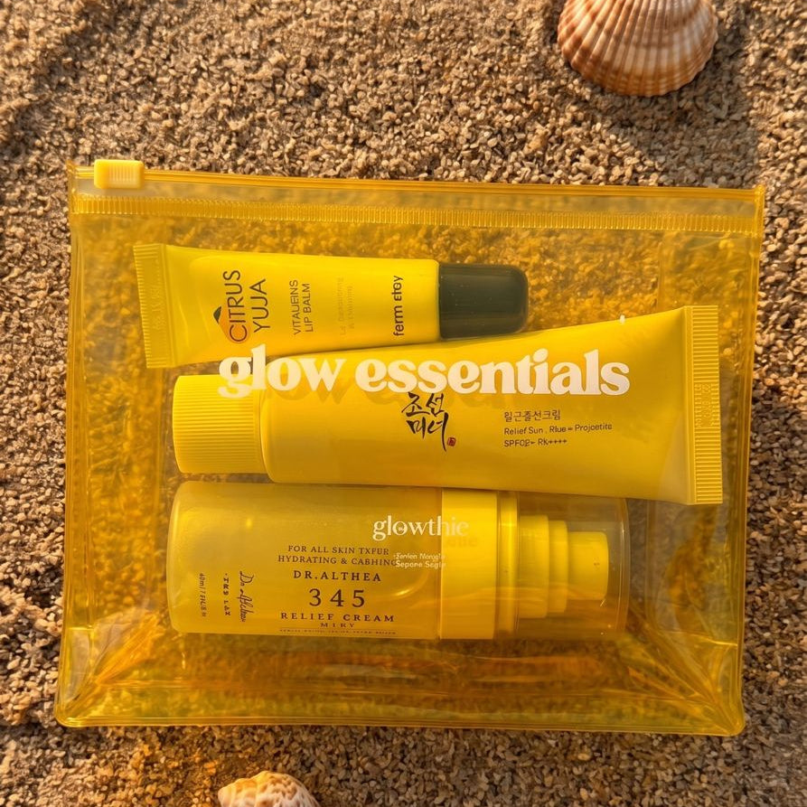 Essenciais de kbeauty para a praia