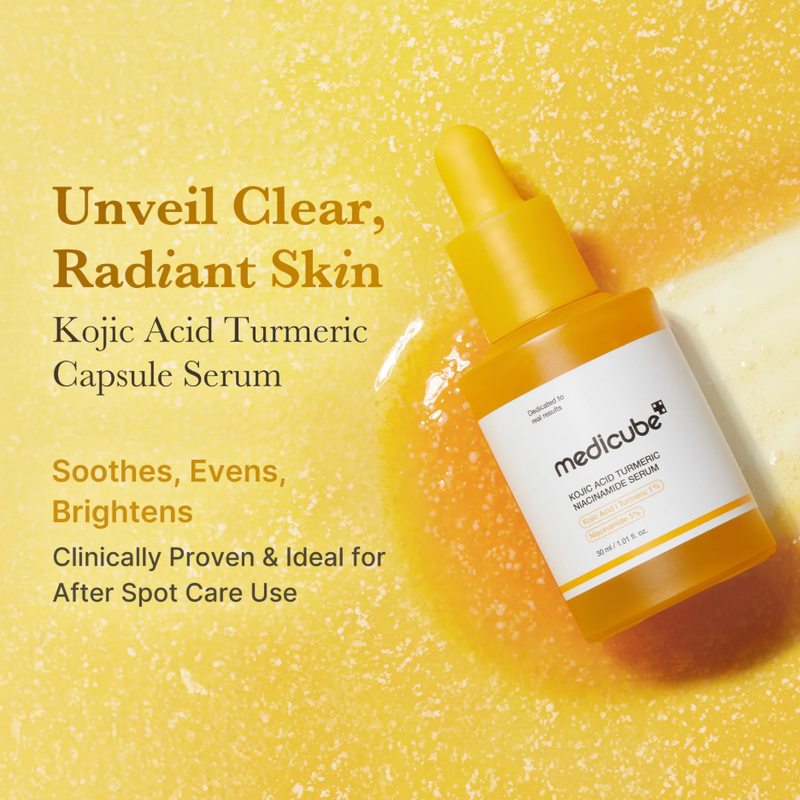 Kojic Acid Turmeric Niacinamide Serum da medicube - anti manchas e marcas de acne
