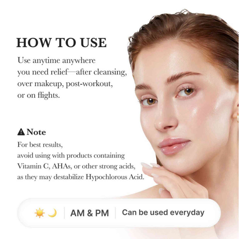 Como usar MEDICUBE Hypochlorous Acid Daily Facial Spray