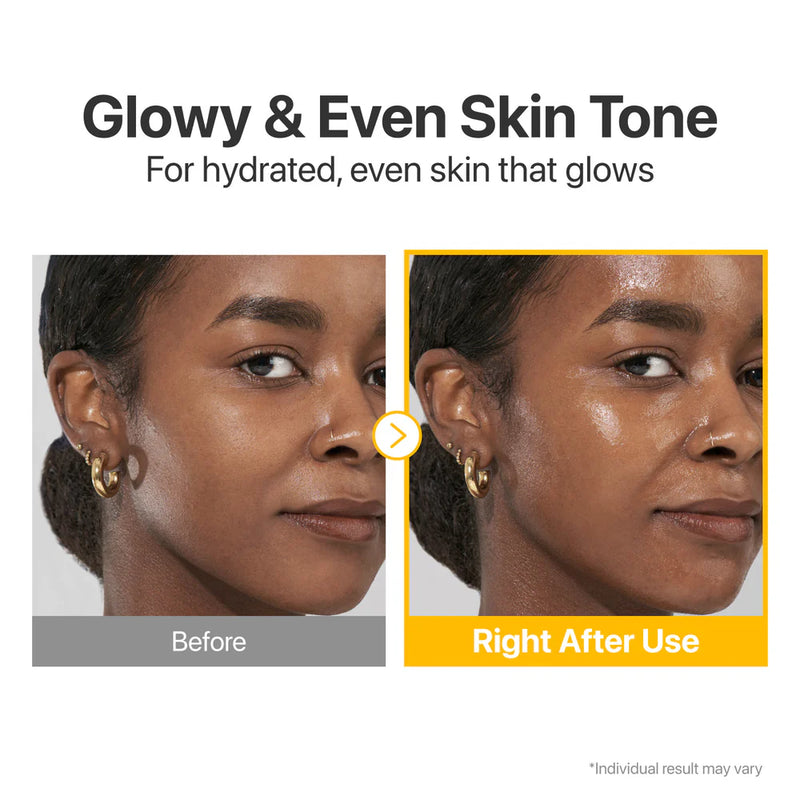 No.5+ Glutathione Vitamin Concentrated Serum: Efeito imediato e após o uso. Brilho e glow instantâneo