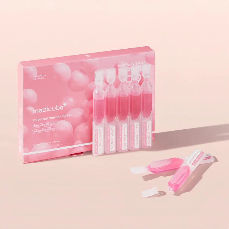 PDRN Pink One Day Serum Set Medicube  Glowthie