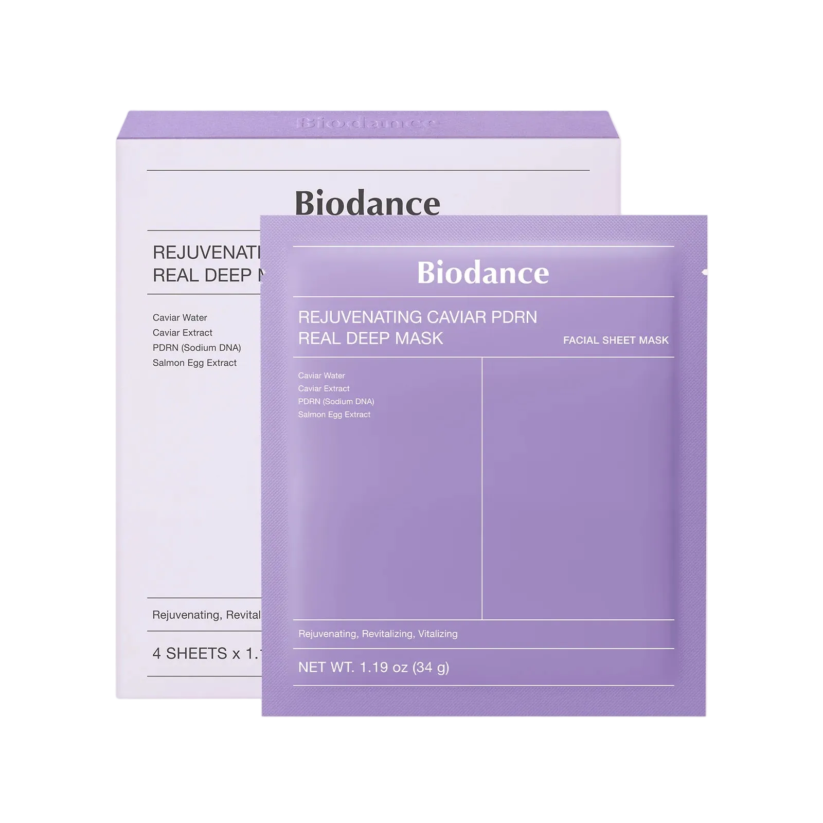 Rejuvenating Caviar PDRN Real Deep Mask Biodance  Glowthie