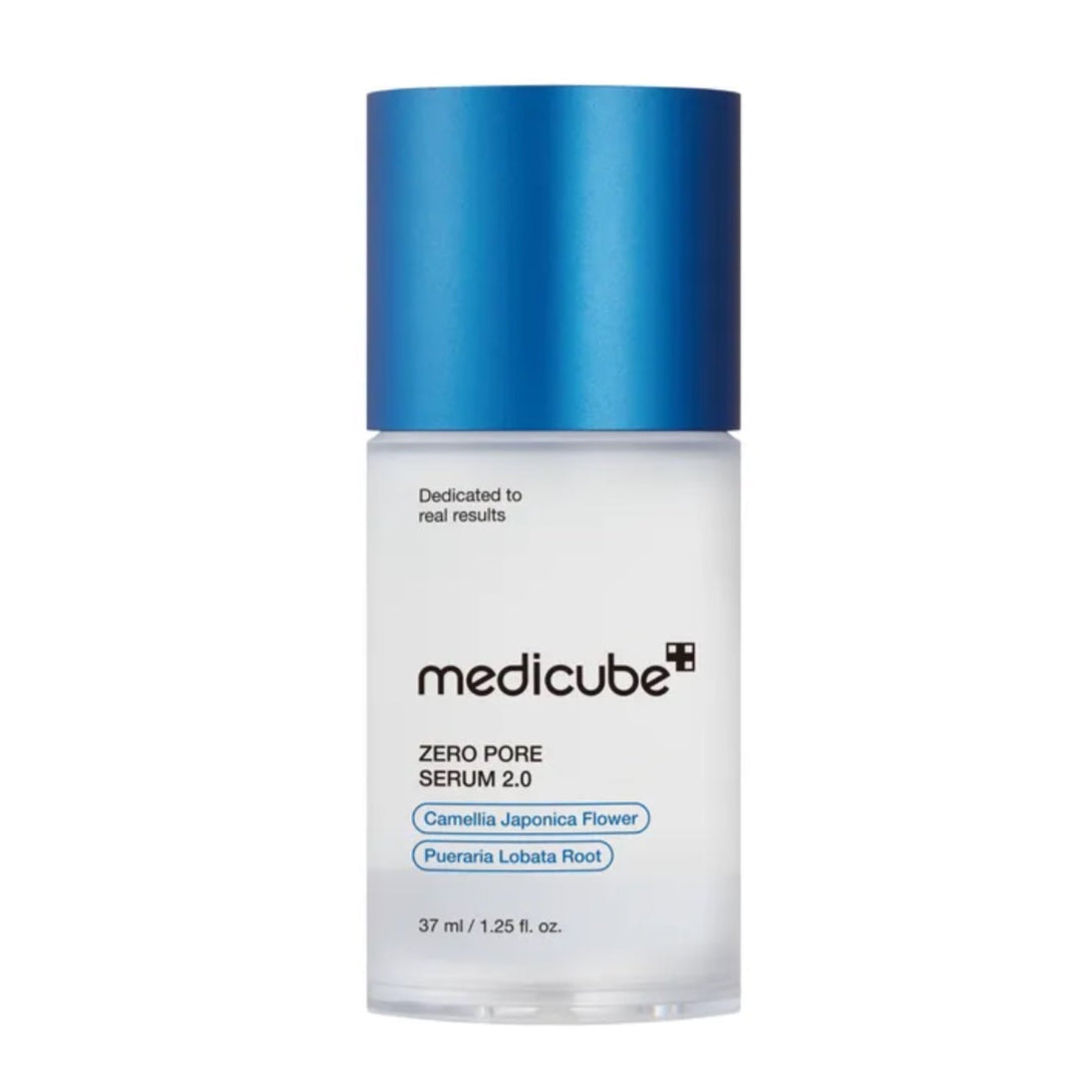 Medicube Zero Pore Serum 2.0 reduz oleosidade, minimiza poros, disponível na Glowthie Portugal.
