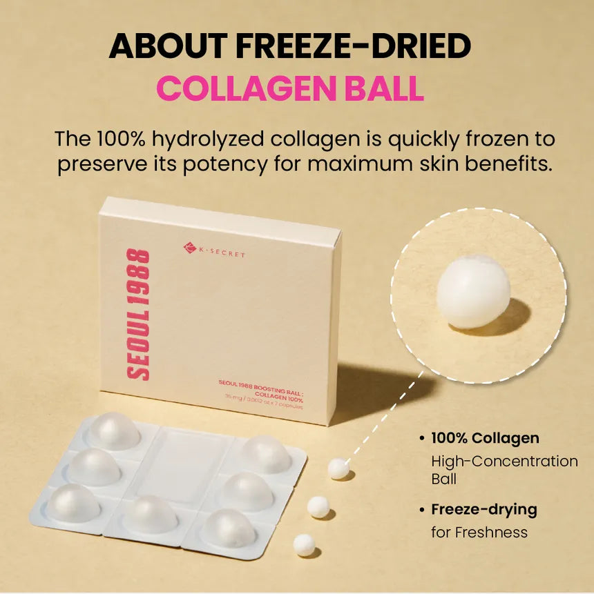 KSECRET SEOUL 1988 Boosting Ball Collagen 100% 