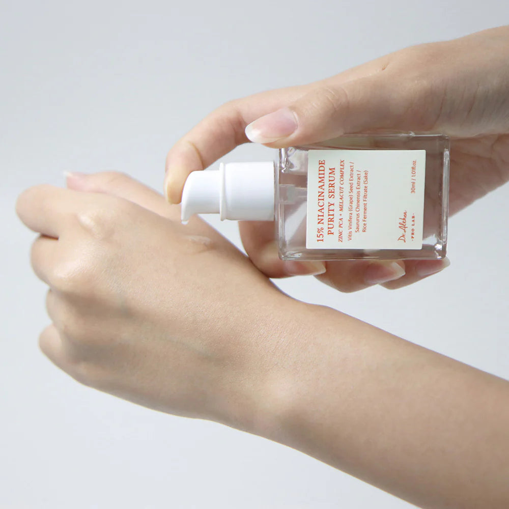 Textura do serum de niacinamida 15 Glowthie Loja de Cosmetica Coreana em Portugal
