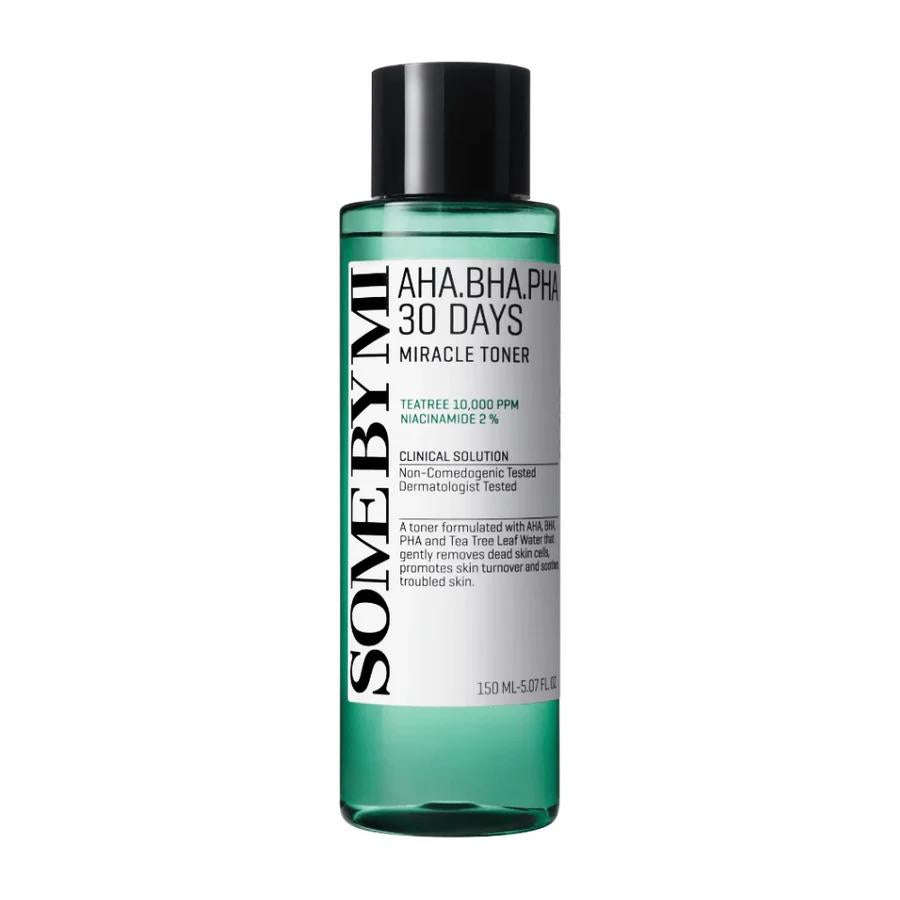 AHA BHA PHA 30 Days Miracle Toner Somebymi  Glowthie