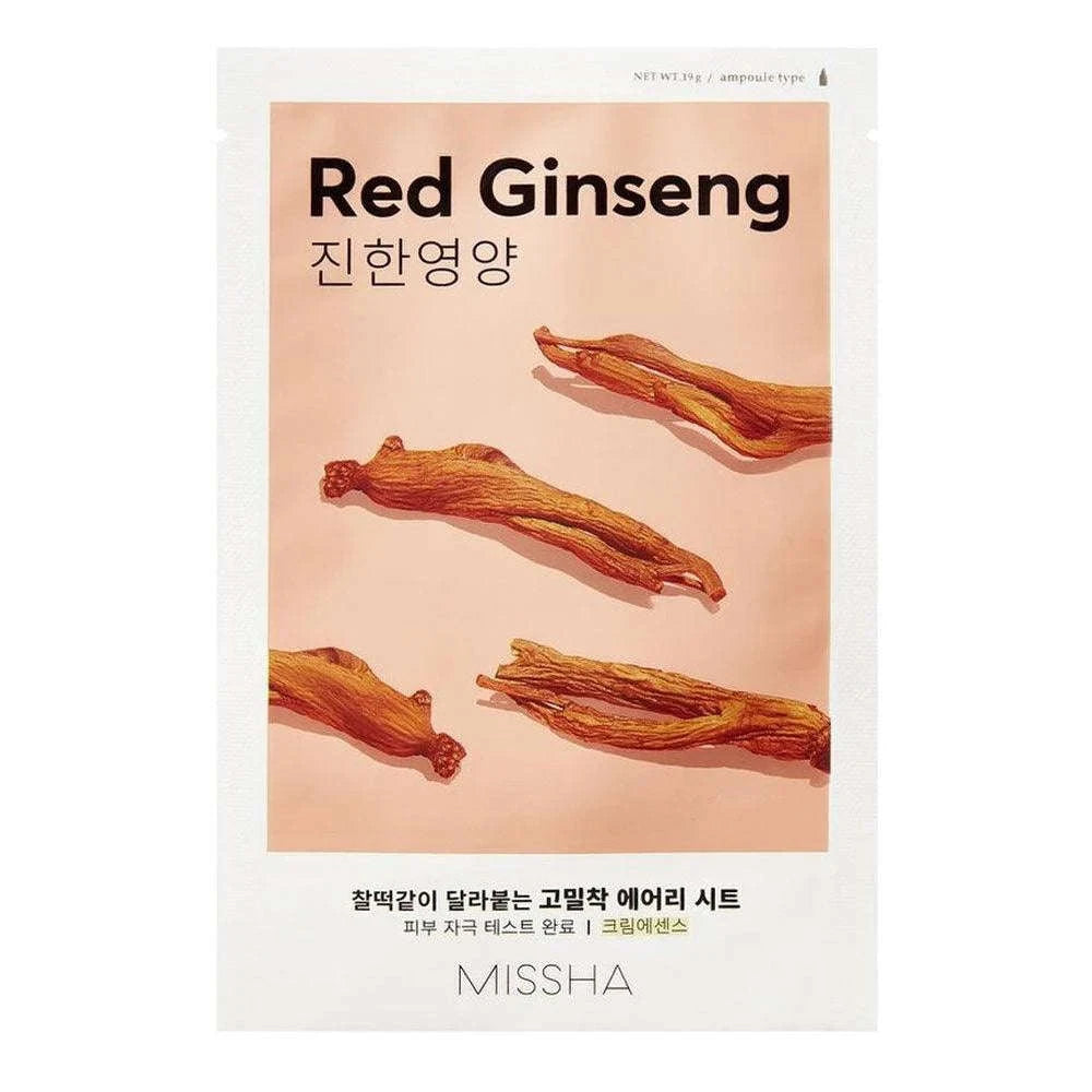 Airy Fit Sheet Mask - Red Ginseng - Missha- - Glowthieportugal