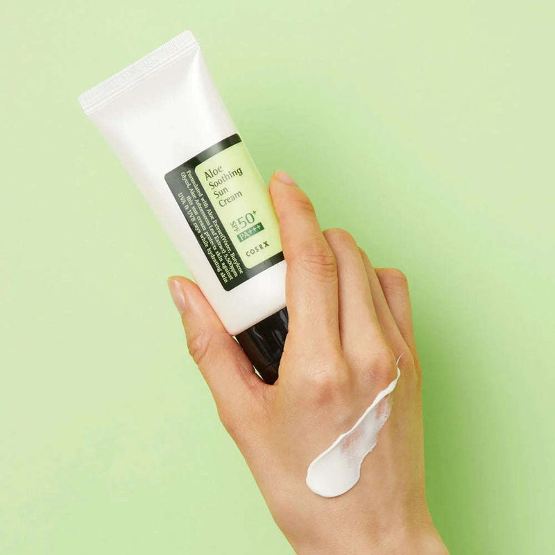 Aloe Soothing Sun Cream SPF50+/PA++++ Cosrx  Glowthie