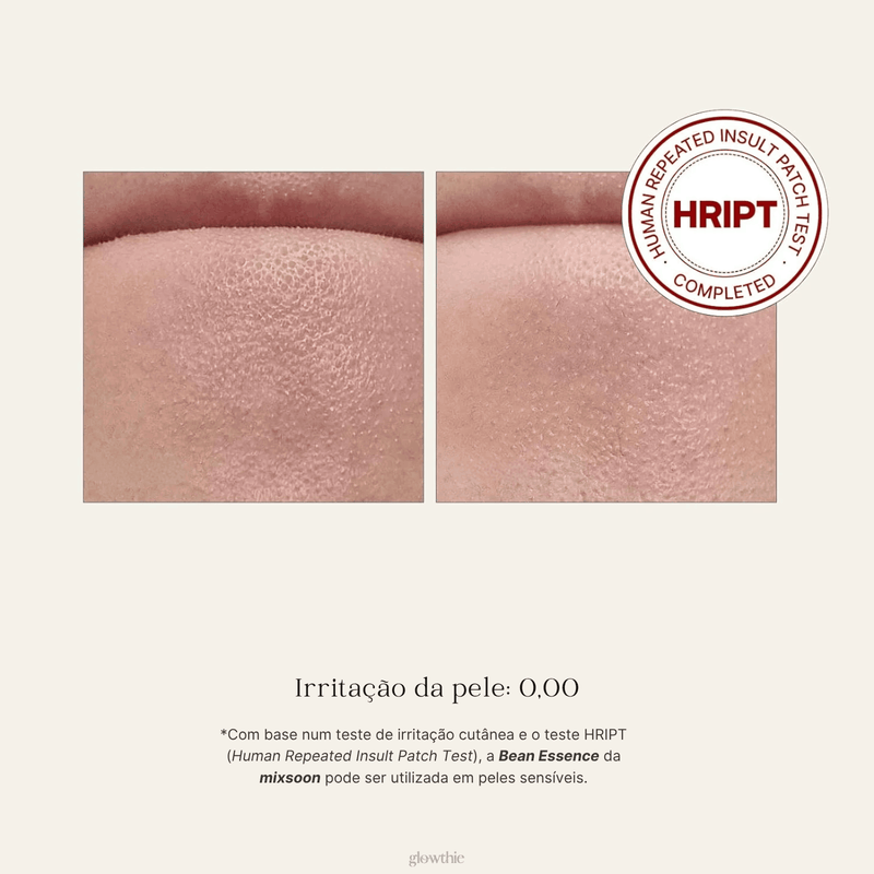 Bean Essence e os testes de irritabilidade na pele, apto para peles sensíveis