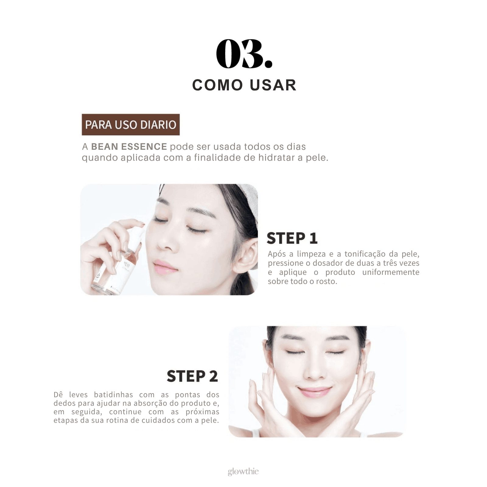 COMO USAR a essencia coreana bean essence uso diário
