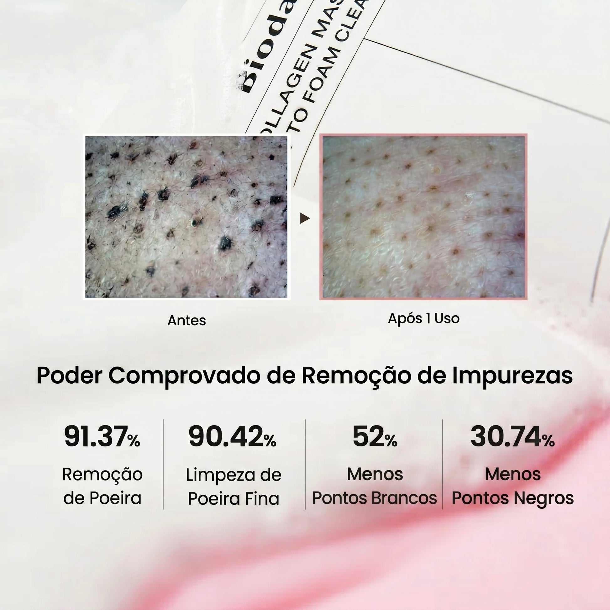 Biodance Collagen Mask to Foam Cleanser Após 1 uso