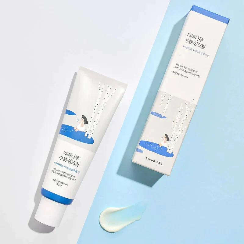 Birch Juice Moisturizing Sun Cream SPF50+ PA++++ Round Lab  Glowthie