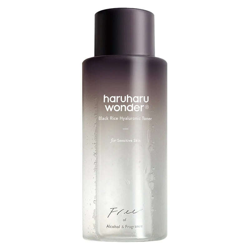 Black Rice Hyaluronic Toner - Fragrance Free Haruharu Wonder  Glowthie