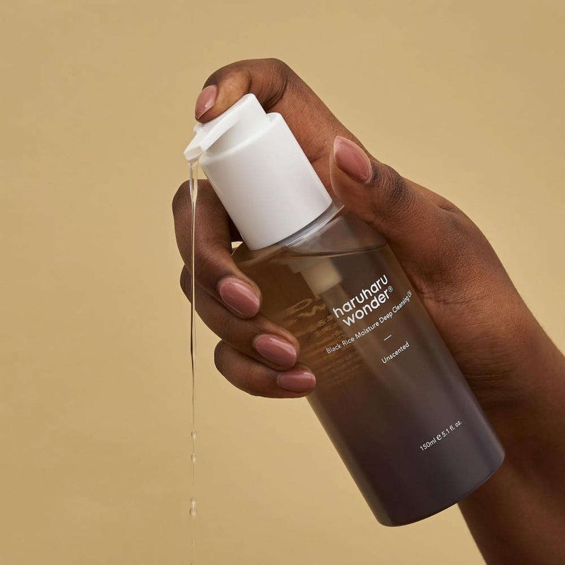 Black Rice Moisture Deep Cleansing Oil Haruharu Wonder  Glowthie