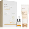 Coffret de cuidados coreanos iUNIK Black Snail com creme e sérum para regeneração da pele.
