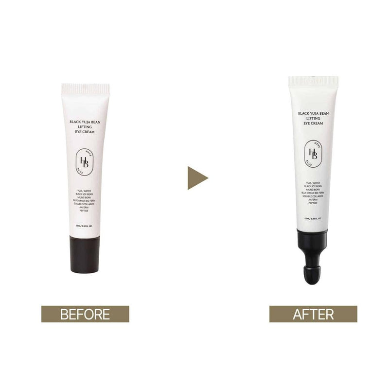 Black Yuja Bean Lifting Eye Cream Glowthie  Cuidado de Olhos HEVEBLUE Glowthie Portugal