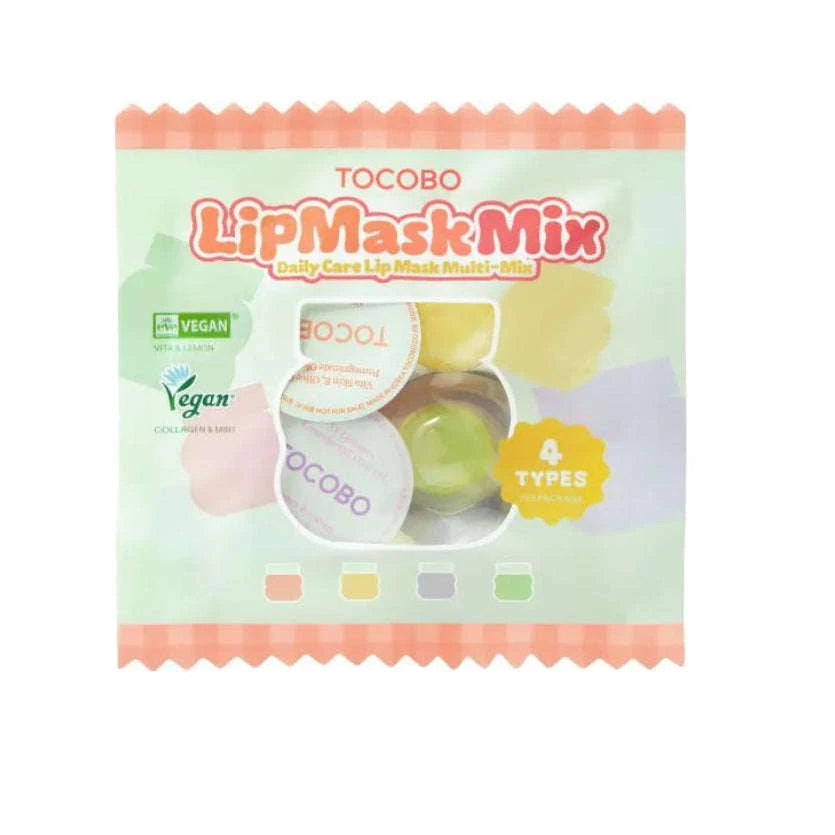 TOCOBO Blister Jelly Pack com 4 máscaras de lábios