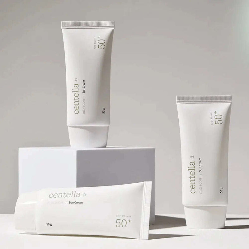 Centella Sun Cream SPF50+ PA++++ - Mixsoon- - Glowthieportugal