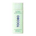 Frasco verde claro de Tocobo Cica Calming Sun Serum com tampa