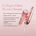 Aplicação do sérum com colagénio da Medicube, com PDRN, DNA de salmão. melhora a elasticidade da pele e promove um brilho saudável