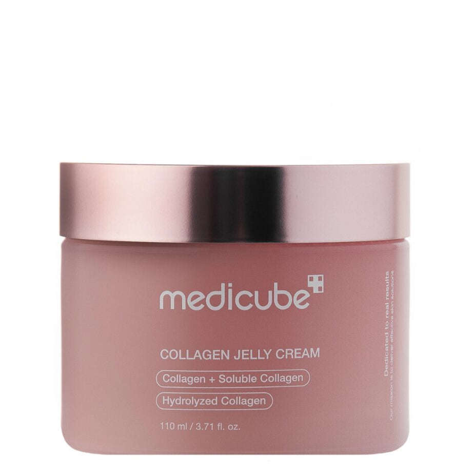 Creme facial Medicube na Glowthie com textura jelly hidratante e colagénio, ideal para pele desidratada e sem brilho.