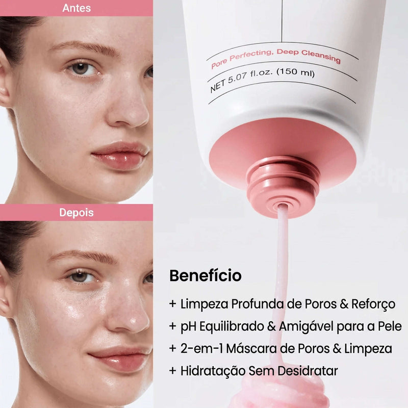 Antes e Depois Biodance cleanser 2 em 1