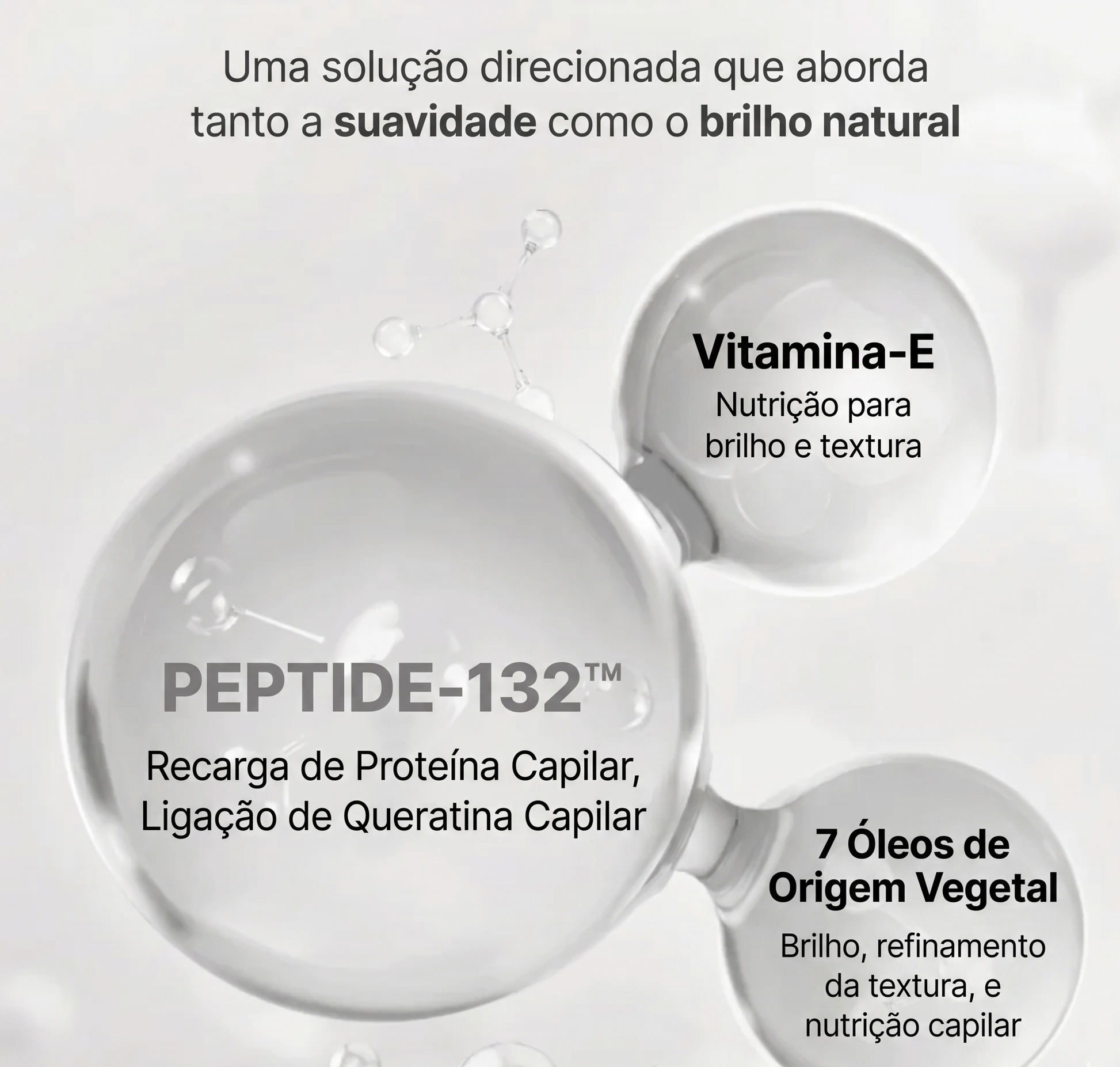 Cabelo brilhante e suave após uso do COSRX Hair Oil Serum