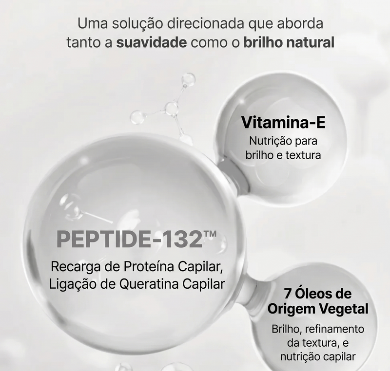 Cabelo brilhante e suave após uso do COSRX Hair Oil Serum