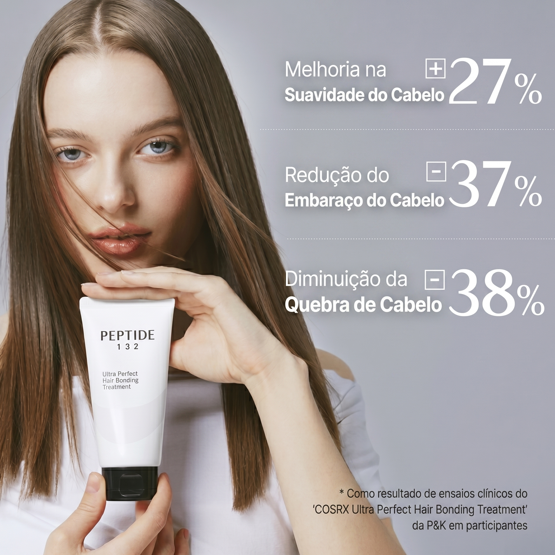 Cabelo mais suave e brilhante após uso do COSRX Hair Treatment