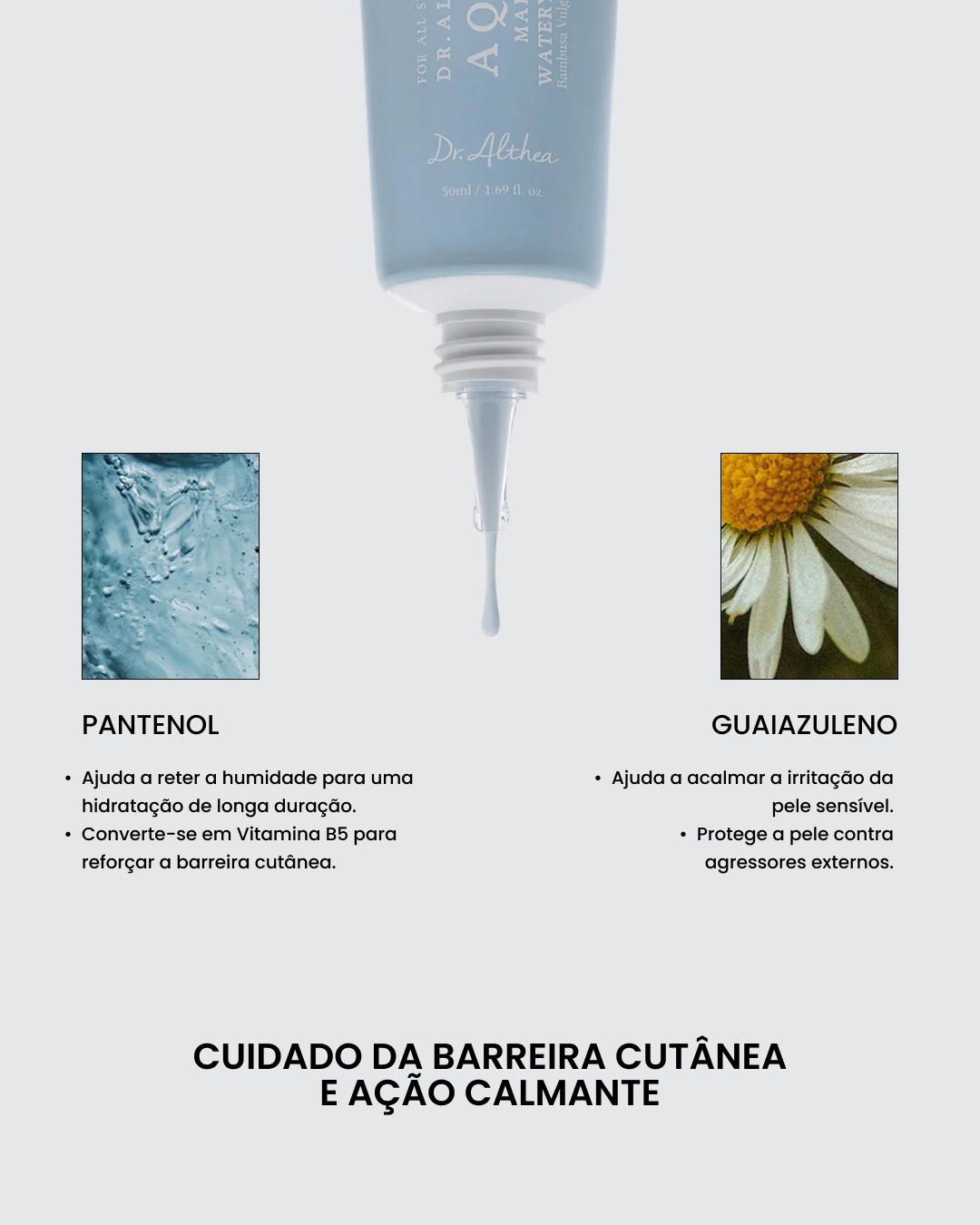Ingredientes do creme hidratante Dr. Althea Aqua Marine
