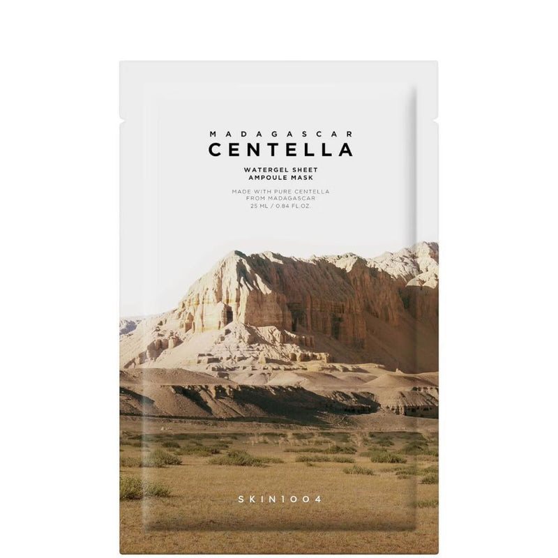 Madagascar Centella Water Gel Sheet Ampoule Mask Skin1004  Glowthie