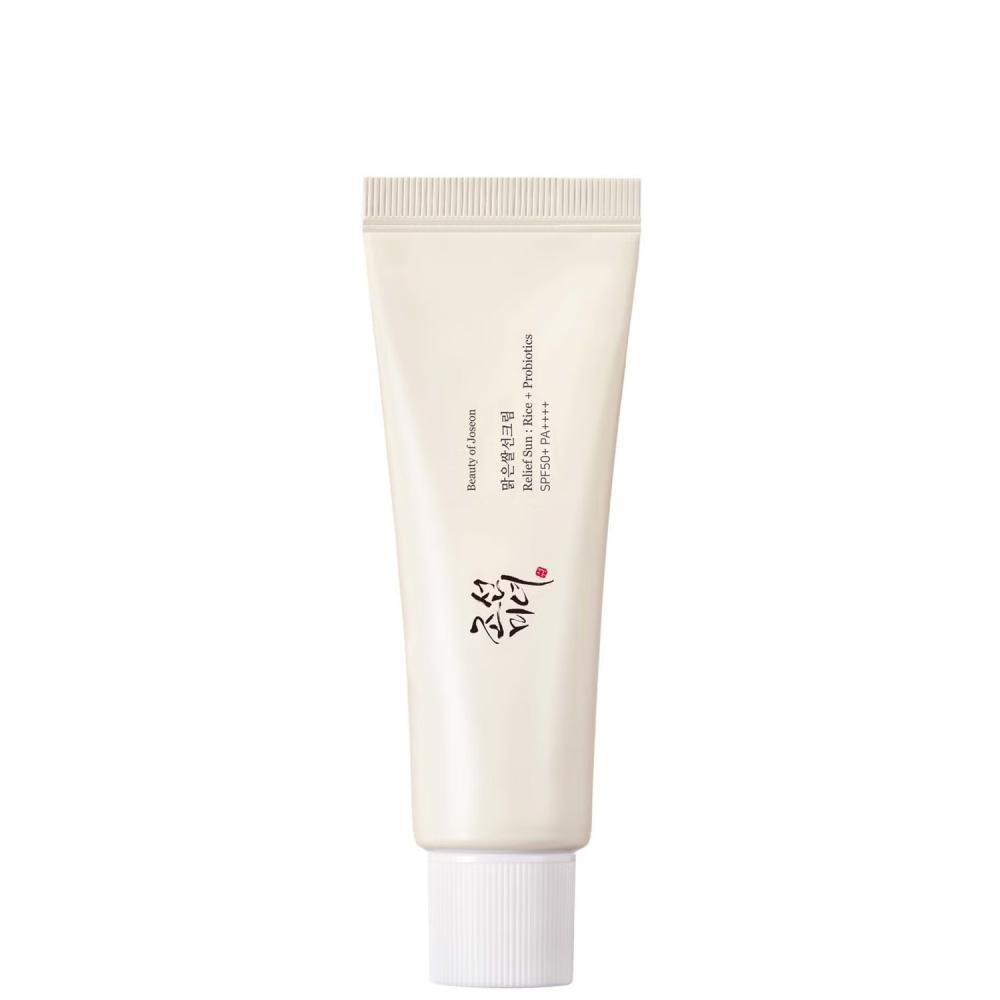 Protetor solar Beauty of Joseon Relief Sun Rice + Probiotics SPF50+ PA++++ 50ml para proteção e hidratação da pele