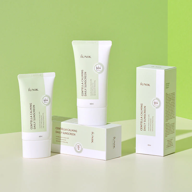 Centella Calming Daily Sunscreen SPF 50+ PA++++ - Iunik- - Glowthieportugal