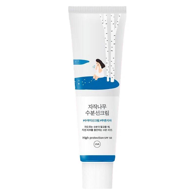 Birch Juice Moisturizing Sun Cream SPF50+ PA++++ Round Lab  Glowthie