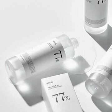 Textura leve e de rápida absorção do tónico ANUA Heartleaf 77% Soothing Toner
